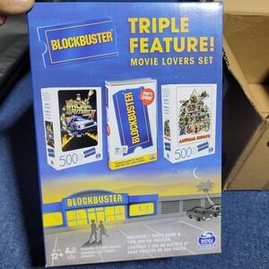 Blockbuster Movie Lovers Set Party Game 2 Puzzles Back 2 the Future Animal House